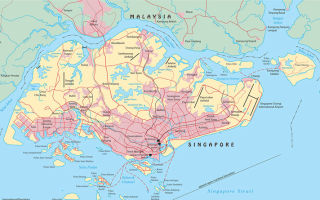 Карта Сингапура